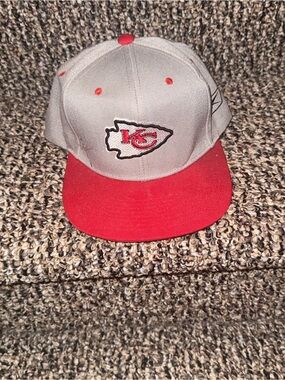 Kansas City Chiefs Two-Tone Snapback Hat - Reebok Gray and Red.